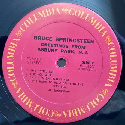 Bruce Springsteen : Greetings From Asbury Park, N.J. (LP, Album, RE)