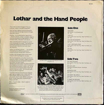 Lothar And The Hand People : Presenting...Lothar And The Hand People (LP, Album, RE, Yel)