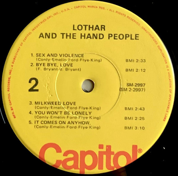 Lothar And The Hand People : Presenting...Lothar And The Hand People (LP, Album, RE, Yel)