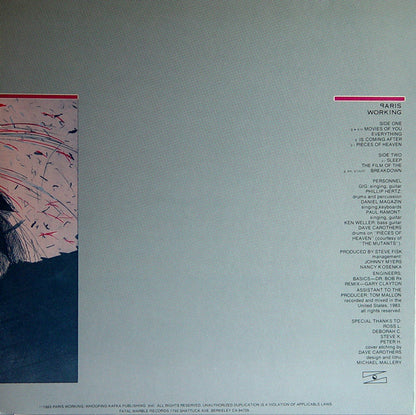 Paris Working : The Paris Working (12", EP)