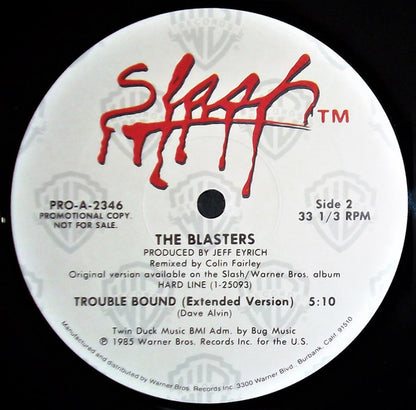 The Blasters : Trouble Bound (Remix) (12", Promo)