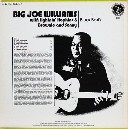 Big Joe Williams With Lightnin' Hopkins & Sonny Terry & Brownie McGhee : Blues Bash (LP)