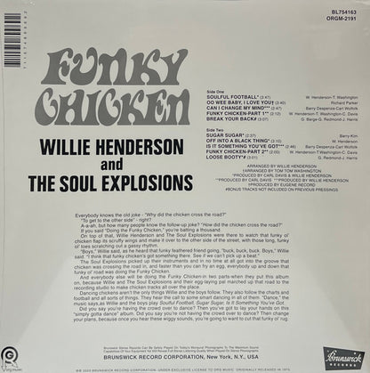Willie Henderson And The Soul Explosions : Funky Chicken (LP, Album, RSD, Ltd, RE, Ora)