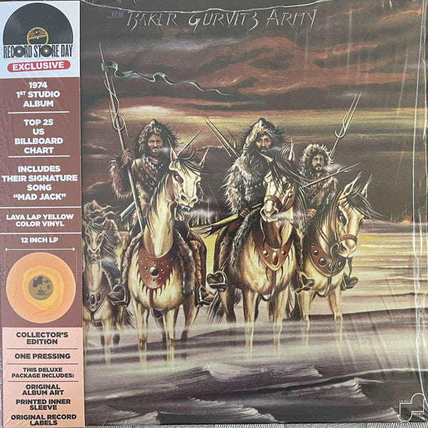 Baker Gurvitz Army : The Baker Gurvitz Army (LP, Album, RSD, Dlx, RE, Yel)