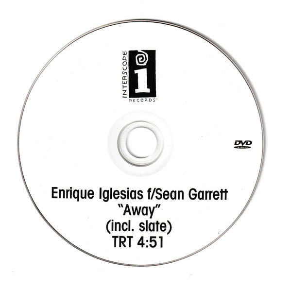Enrique Iglesias Feat. Sean Garrett : Away (DVDr, DVD-V, Single, NTSC)