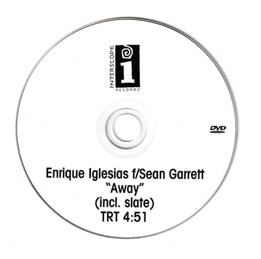 Enrique Iglesias Feat. Sean Garrett : Away (DVDr, DVD-V, Single, NTSC)