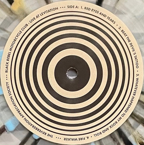 Black Rebel Motorcycle Club : Live At Levitation (LP, Cle + Flexi, 7", Shape, S/Sided, Pic + Album, )