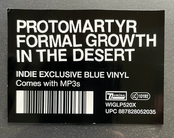 Protomartyr (2) : Formal Growth In The Desert (LP, Album, Ltd, Blu)