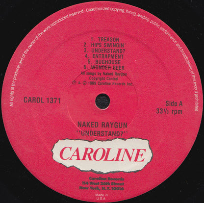 Naked Raygun : Understand? (LP, Album)