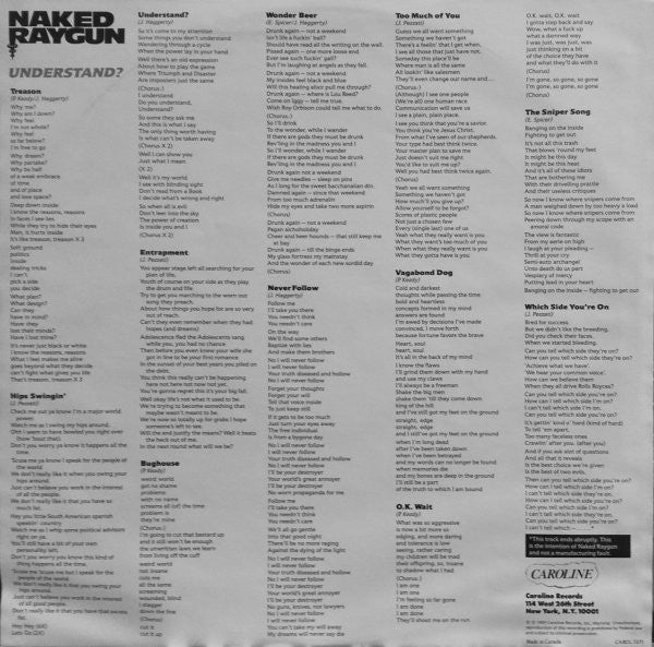 Naked Raygun : Understand? (LP, Album)
