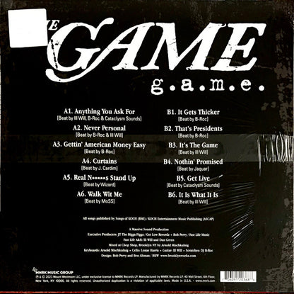 The Game (2) : G.A.M.E. (LP, Album, RE, S/Edition, Whi)