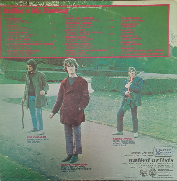 Traffic : Mr. Fantasy (LP, Album, RP)