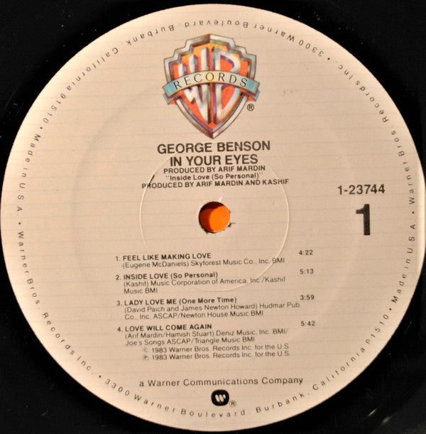 George Benson : In Your Eyes (LP, Album, SRC)