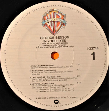George Benson : In Your Eyes (LP, Album, SRC)