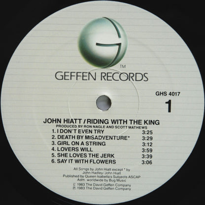 John Hiatt : Riding With The King (LP, Album, All)