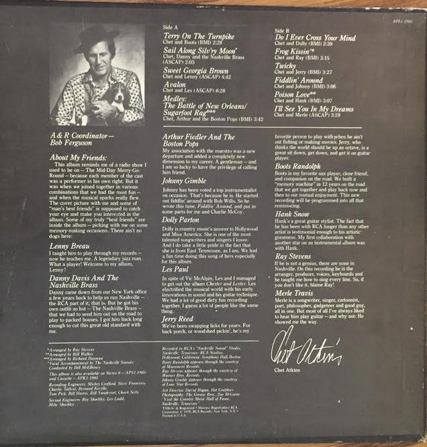 Chet Atkins : The Best Of Chet Atkins And Friends (LP, Comp, Ind)