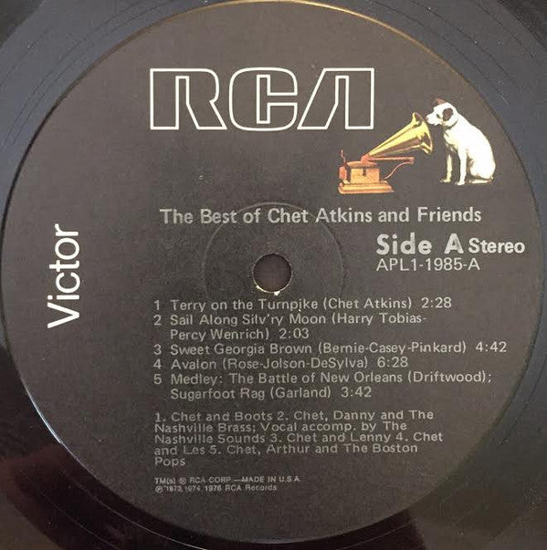 Chet Atkins : The Best Of Chet Atkins And Friends (LP, Comp, Ind)