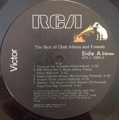 Chet Atkins : The Best Of Chet Atkins And Friends (LP, Comp, Ind)