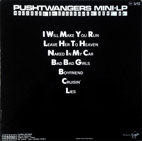 Pushtwangers : Pushtwangers (LP, MiniAlbum)