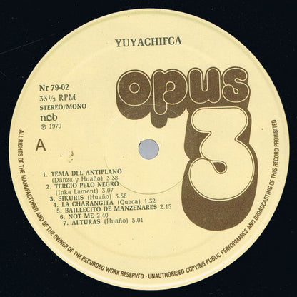 Yuyachifca : Yuyachifca (LP, Album)