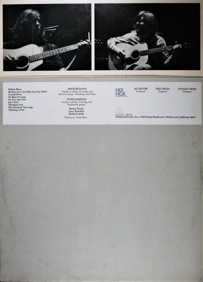 Spencer Davis And Peter Jameson : It's Been So Long (LP, Album, Ter)