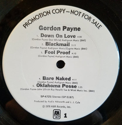 Gordon Payne : Gordon Payne (LP, Promo)