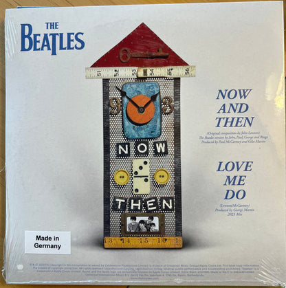 The Beatles : Now And Then / Love Me Do (7", Single, Blu)