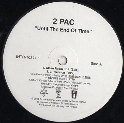 2Pac : Until The End Of Time (12", Single, Promo)
