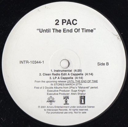 2Pac : Until The End Of Time (12", Single, Promo)
