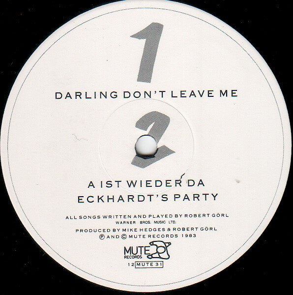 Robert Görl : Darling Don't Leave Me (Extended Mix) (12", Single)