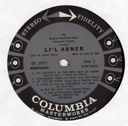 Various : Li'l Abner (The Original Sound-Track Score From The Paramount Picture) (LP, Album)