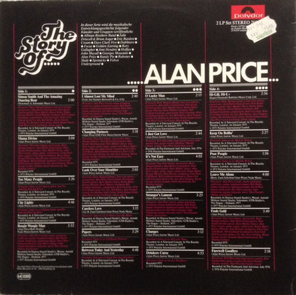 Alan Price : The Story Of Alan Price (2xLP, Comp)