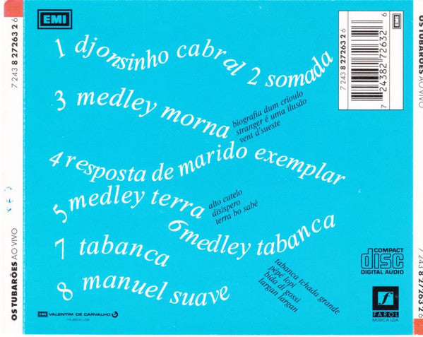 Os Tubarões : Ao Vivo (CD, Album)