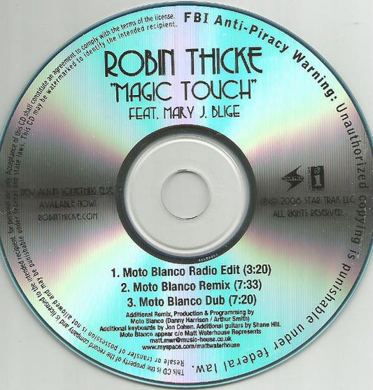 Robin Thicke Feat. Mary J. Blige : Magic Touch (CDr, Single, Promo)