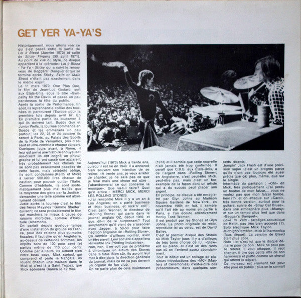 The Rolling Stones : «L'âge D'or» Des Rolling Stones - Vol.11 - Get Yer Ya-Ya's Out (LP, Album, RE)
