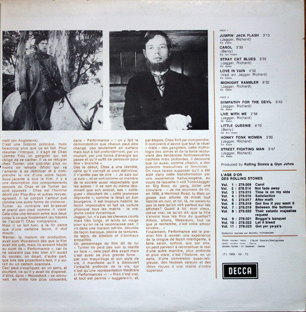 The Rolling Stones : «L'âge D'or» Des Rolling Stones - Vol.11 - Get Yer Ya-Ya's Out (LP, Album, RE)