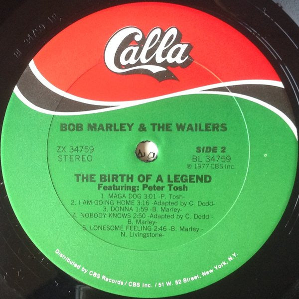 Bob Marley & The Wailers Featuring Peter Tosh : The Birth Of A Legend (LP, Comp, RP, Pit)