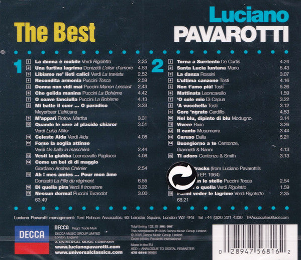 Luciano Pavarotti : The Best (2xCD, Comp)