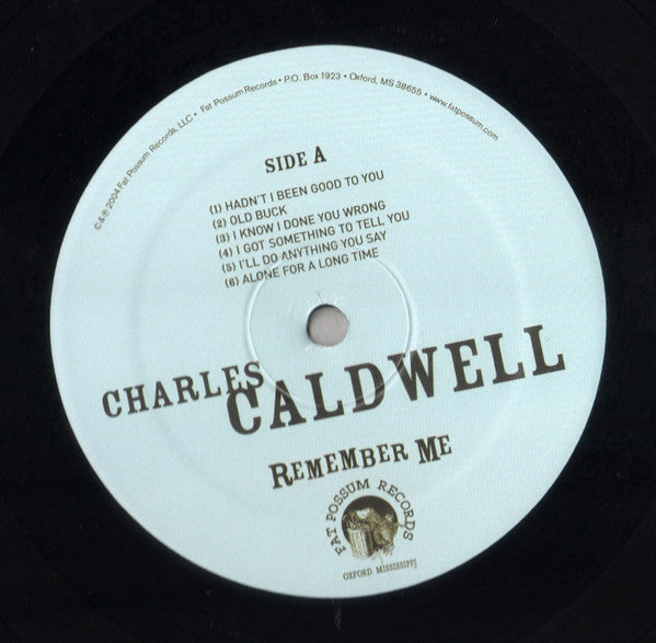 Charles Caldwell : Remember Me (LP, Album, RE)