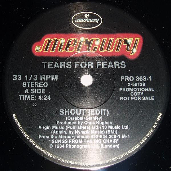 Tears For Fears : Shout (12", Single, Promo)
