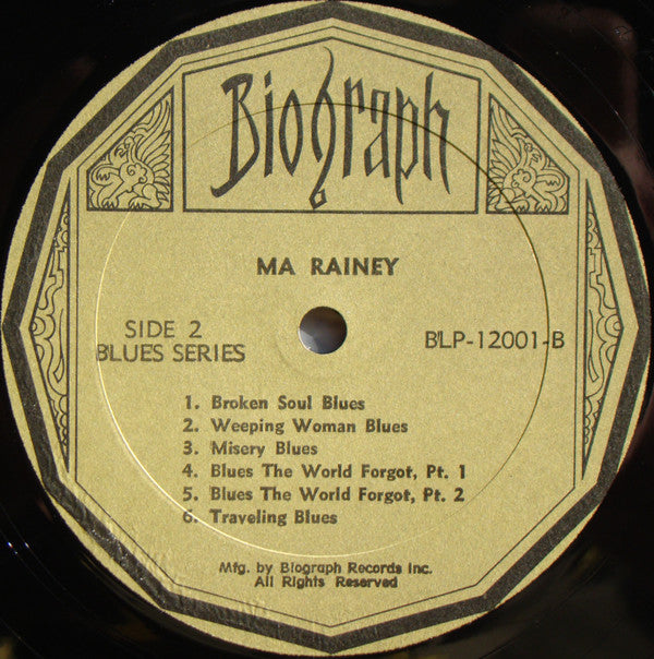 Ma Rainey And Her Georgia Band : Blues The World Forgot (LP, Comp)