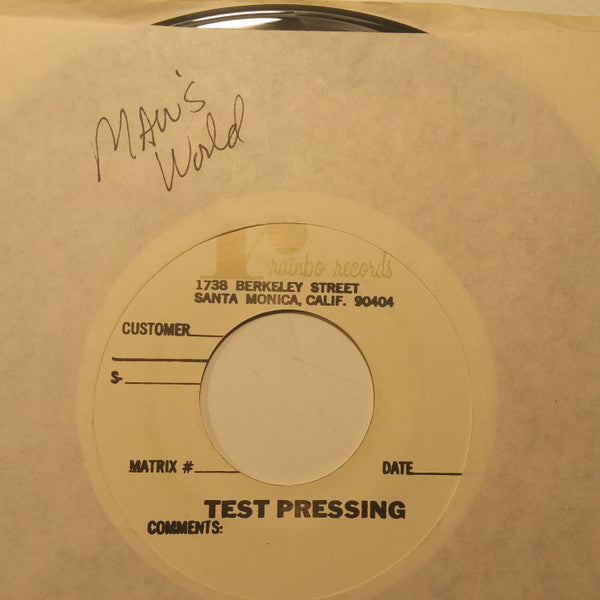 The Residents : This Is A Man's Man's Man's World (7", Single, TP)