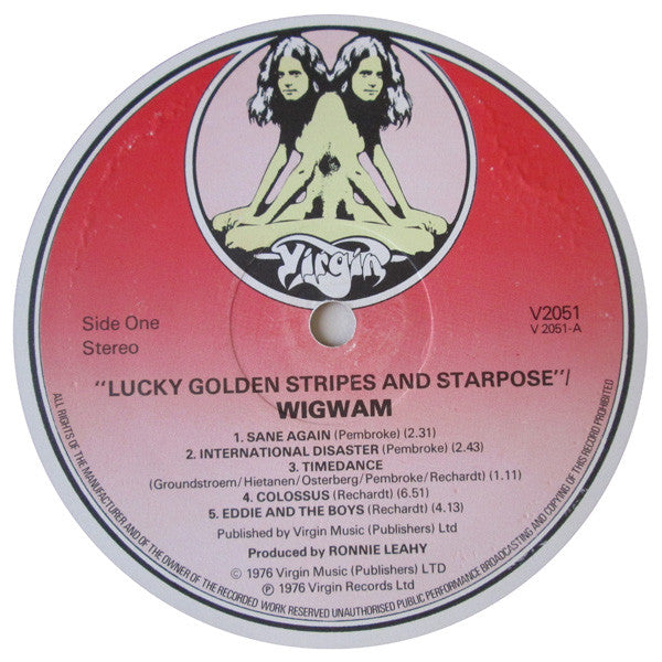 Wigwam (3) : Lucky Golden Stripes And Starpose (LP, Album)