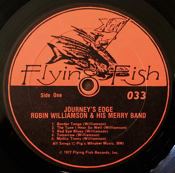 Robin Williamson & His Merry Band : Journey's Edge (LP, Album, All)