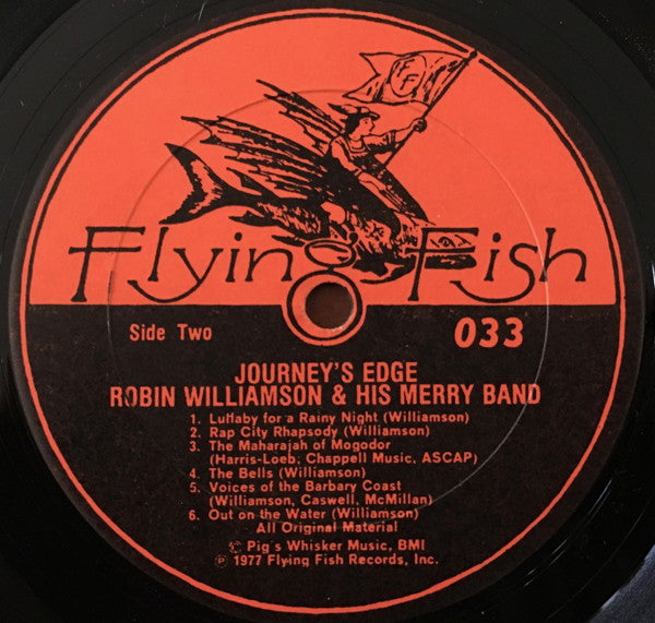 Robin Williamson & His Merry Band : Journey's Edge (LP, Album, All)
