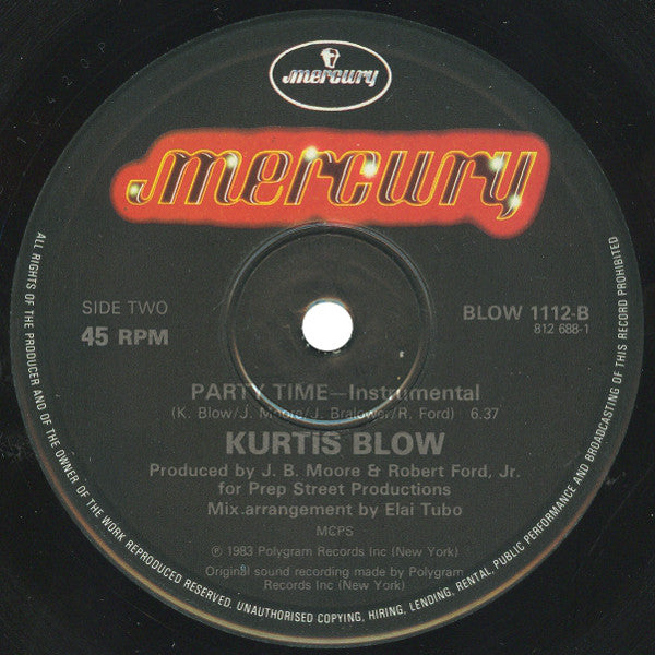 Kurtis Blow : Party Time (12")