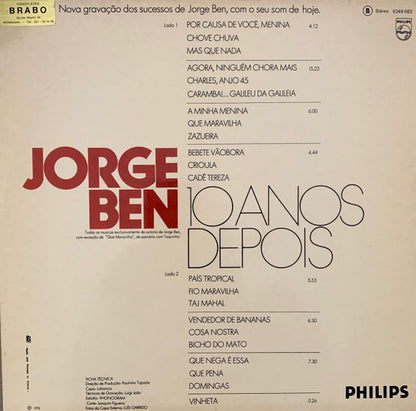 Jorge Ben : 10 Anos Depois (LP, Album)