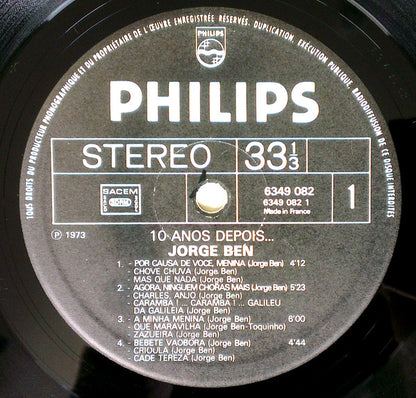 Jorge Ben : 10 Anos Depois (LP, Album)