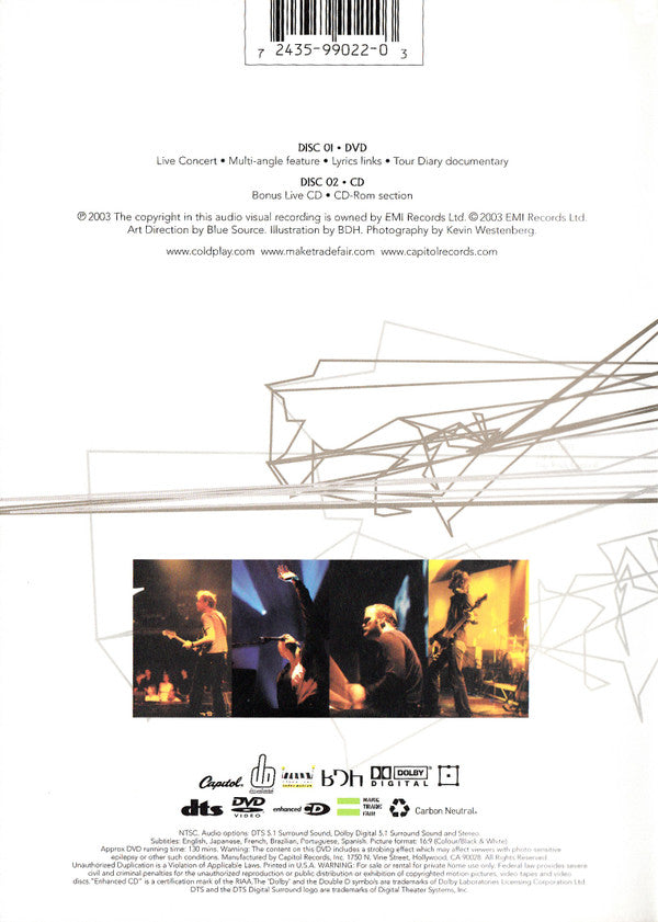 Coldplay : Live 2003 (DVD-V, Multichannel, NTSC + CD, Album, Enh)