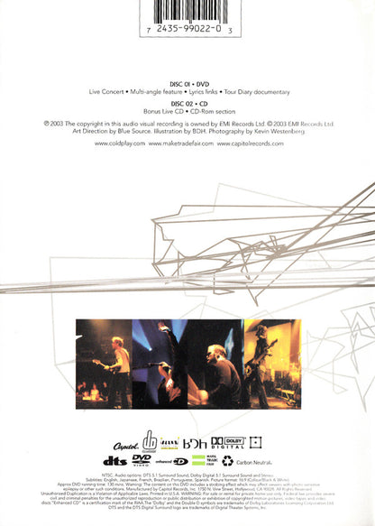 Coldplay : Live 2003 (DVD-V, Multichannel, NTSC + CD, Album, Enh)